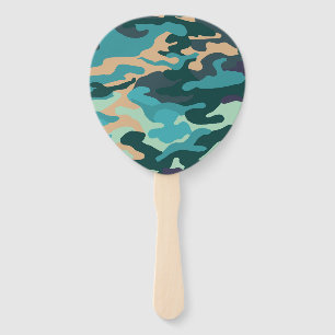 Camouflage Paddle Fächer