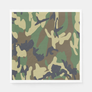 Camouflage Paper Napkins Serviette