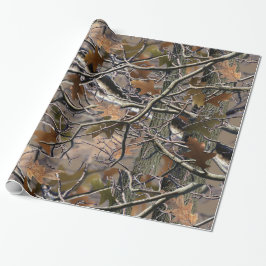 Camouflage-Papiere für die echte Baumkante Geschenkpapier
