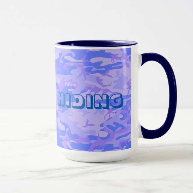 Camouflage Pastel Abstraktes Muster Tasse (Rechts)