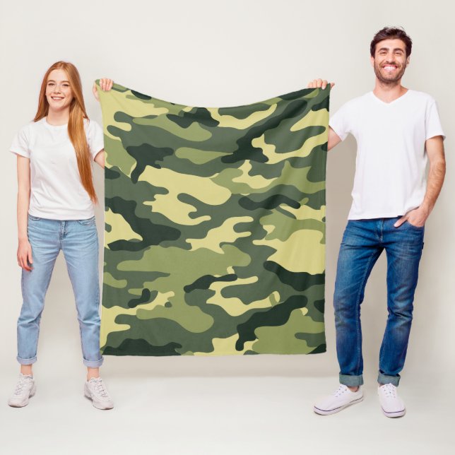 Camouflage Pattern Fleecedecke (Beispiel)