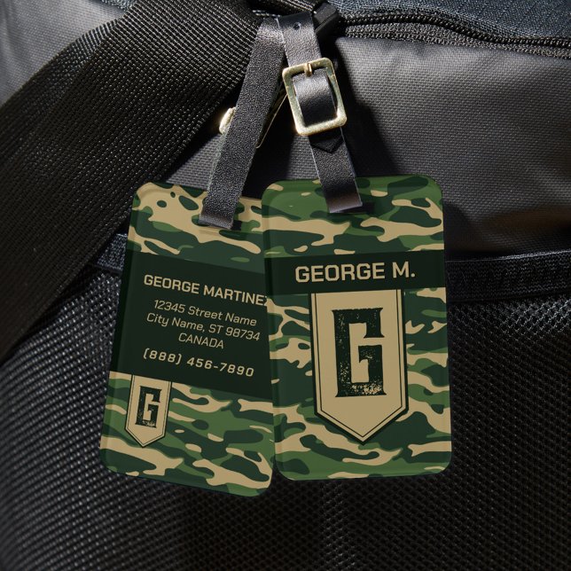 Camouflage Pattern Gepäckmarke für Mann/Vater Gepäckanhänger (Von Creator hochgeladen)