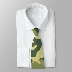 Camouflage Pattern Neck Tie Krawatte