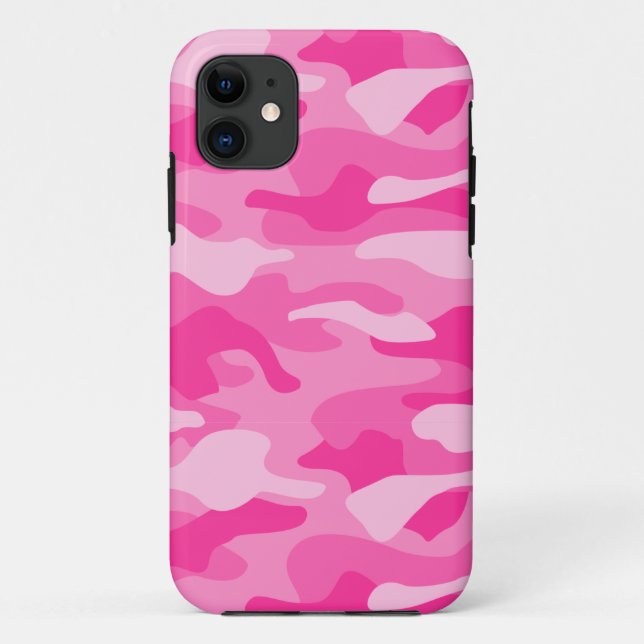 Camouflage Persisch-Rosa Case-Mate iPhone Hülle (Rückseite)
