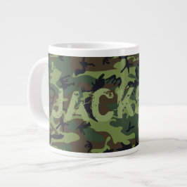 Camouflage Personalisiert Jumbo-Tasse