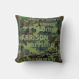 Camouflage Personalisiert längerer Name Kissen