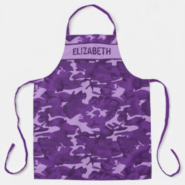 Camouflage Personalisiert Lila Schürze