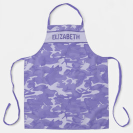 Camouflage Personalisiert Lila Schürze