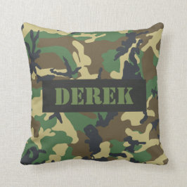 Camouflage Personalisiert Name Team Number Sports Kissen