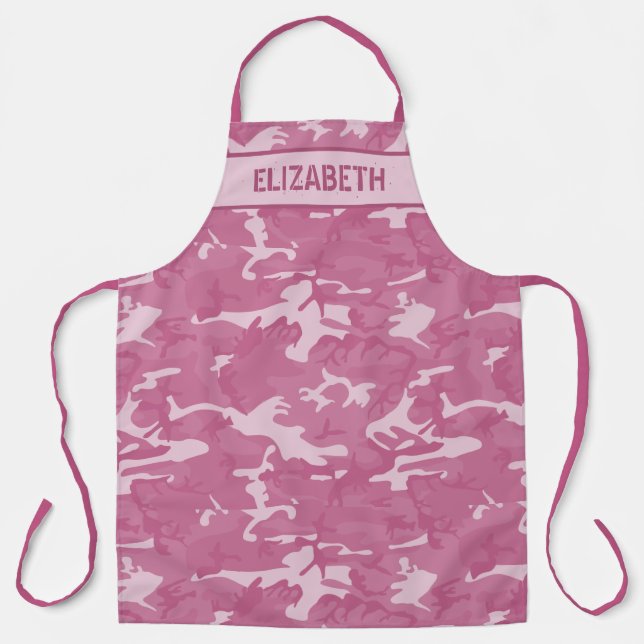 Camouflage Personalisiert rosa Schürze (Vorderseite)