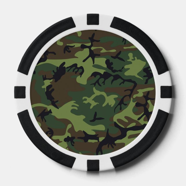Camouflage Pokerchips (Vorderseite)