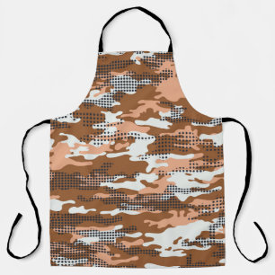 Camouflage Polka Dot: Abstrakt Nahtlos. Schürze