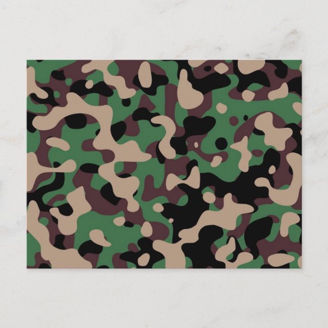 Camouflage Postkarte (Vorderseite)