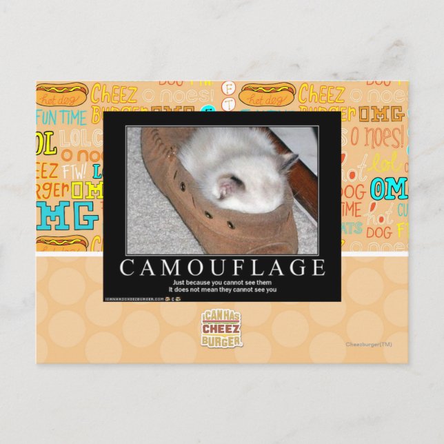 Camouflage Postkarte (Vorderseite)