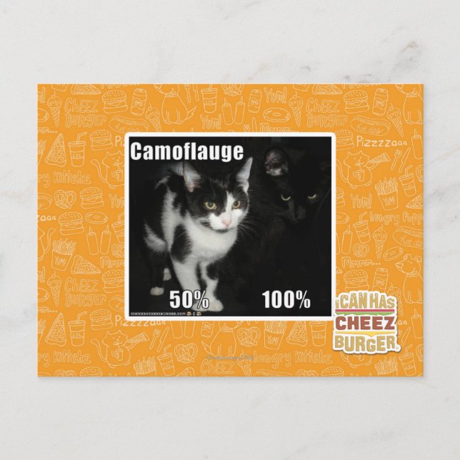 Camouflage Postkarte (Vorderseite)