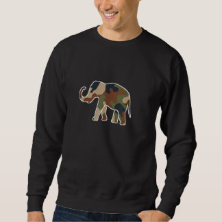 Camouflage Print Elephant Animal Sweatshirt