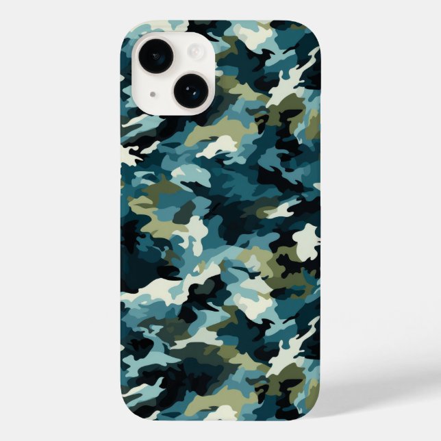Camouflage Print iPhone 14 Fall Case-Mate iPhone 14 Hülle (Rückseite)