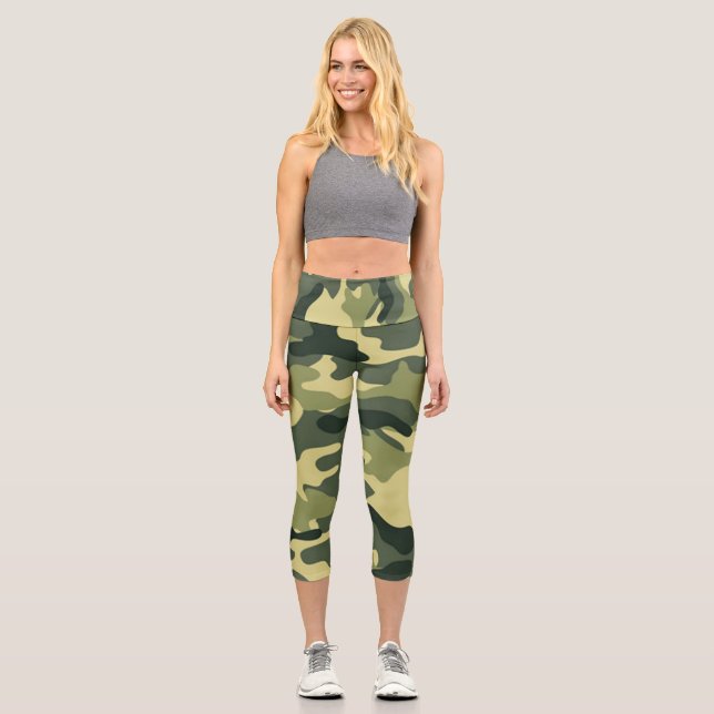 Camouflage Print Leggings (Vorderseite)