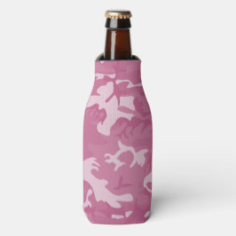Camouflage Rosa Flaschenkühler