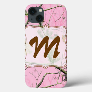 Camouflage rose Chasse Monogramme Coque ipad