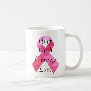 Camouflage rose Ruban Faith Mug
