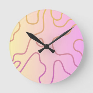 camouflage runde wanduhr