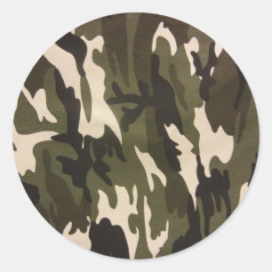 Camouflage Runder Aufkleber