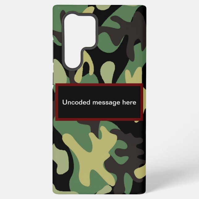 Camouflage Samsung Galaxy Hülle (Rückseite)