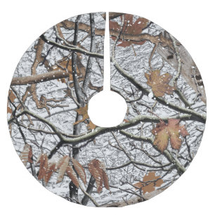 Camouflage-Schneepult 2 Polyester Weihnachtsbaumdecke
