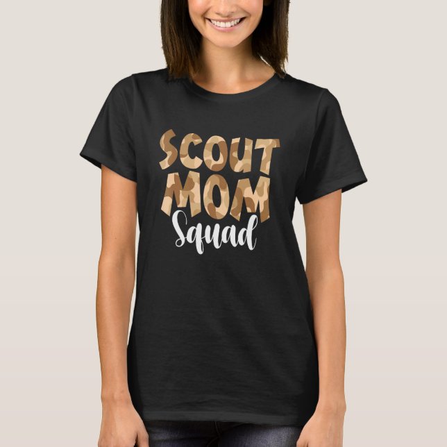 Camouflage Scout Mama Squash wieder zu Schullehrer T-Shirt (Vorderseite)