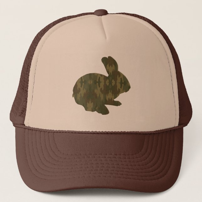 Camouflage Silhouette Casquette lapin de Pâques (Devant)