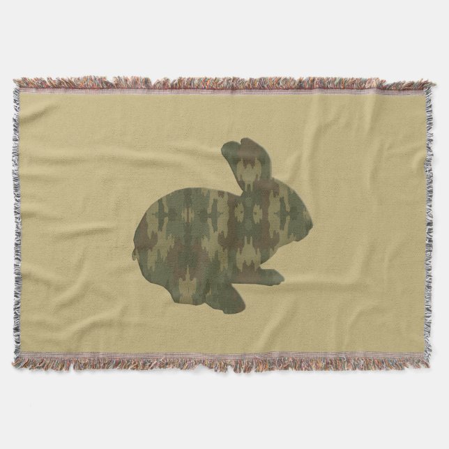 Camouflage Silhouette Ostersonnenwirbel Blanket Decke (Vorderseite)