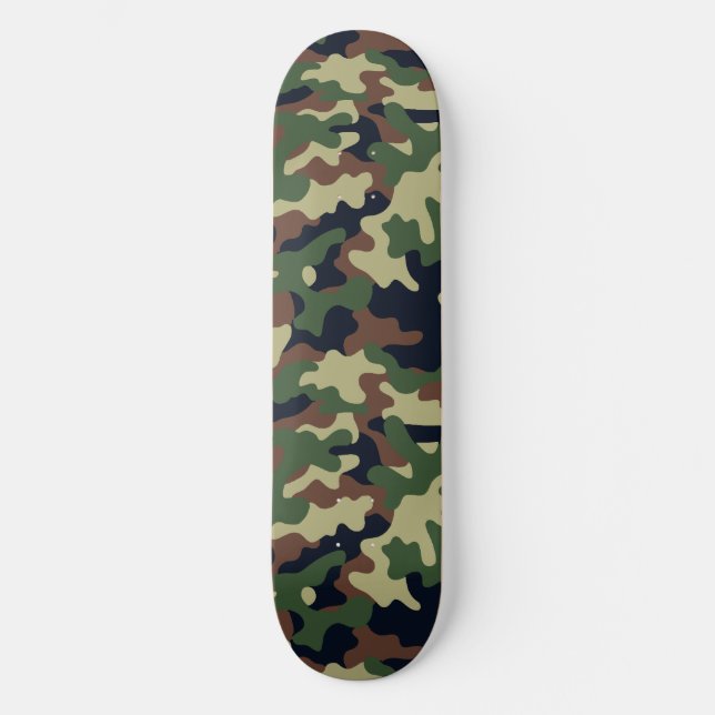 Camouflage Skateboard (Vorderseite)