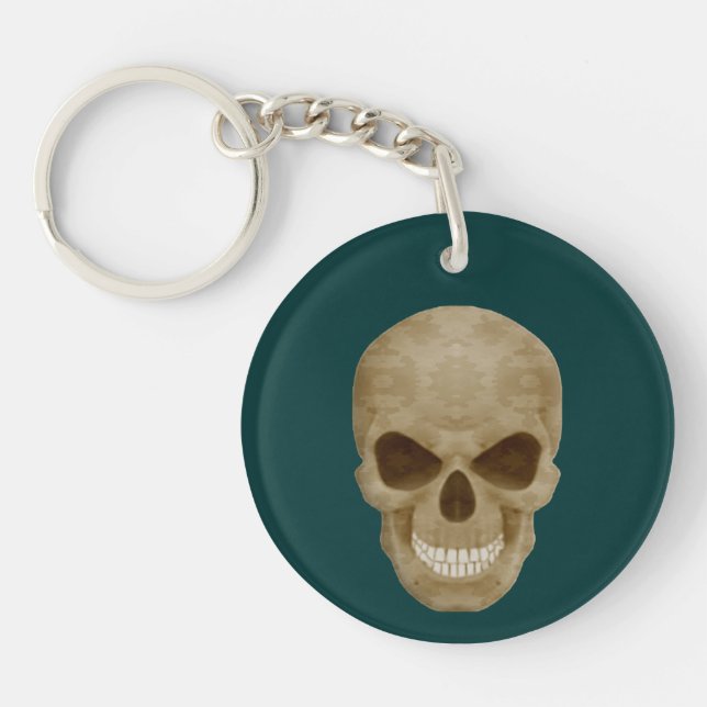 Camouflage Skull Schlüsselkette Schlüsselanhänger (Vorderseite)