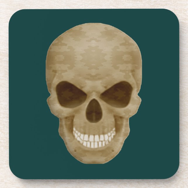 Camouflage Skull Untersetzer (Vorderseite)