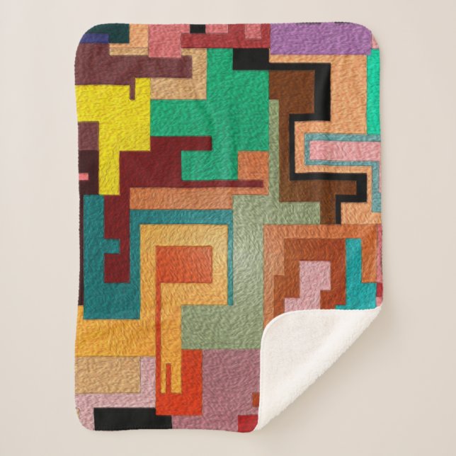 Camouflage Small Sherpa Blanket Sherpadecke (Vorderseite)