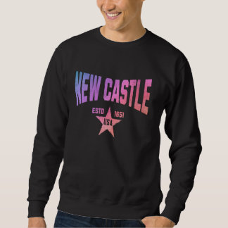 Camouflage Souvenir USA Star New Castle Delaware Sweatshirt