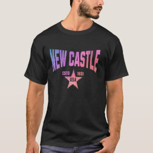 Camouflage Souvenir USA Star New Castle Delaware T-Shirt