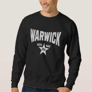 Camouflage Souvenir USA Star Warwick Rhode Island Sweatshirt