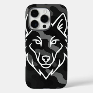 Camouflage Spirit - Kunst der White Wolf Line iPhone 16 Pro Hülle