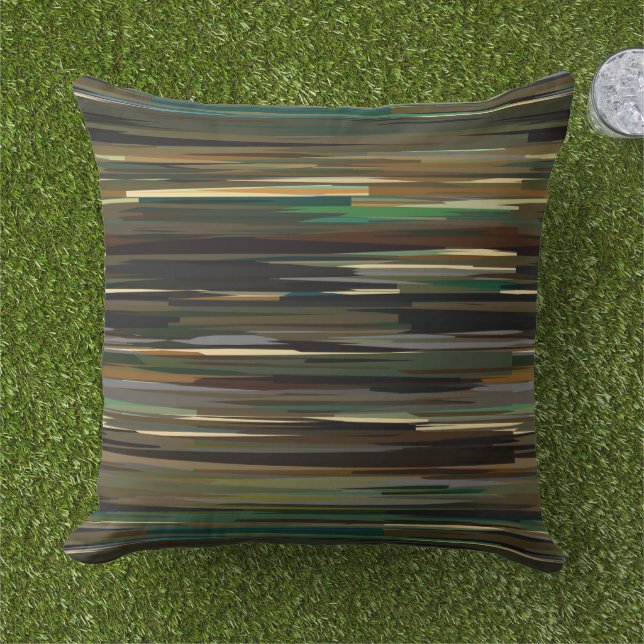 Camouflage Streaks Kissen (Gras)
