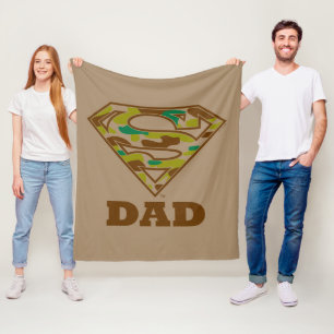 Camouflage Super Vater Fleecedecke