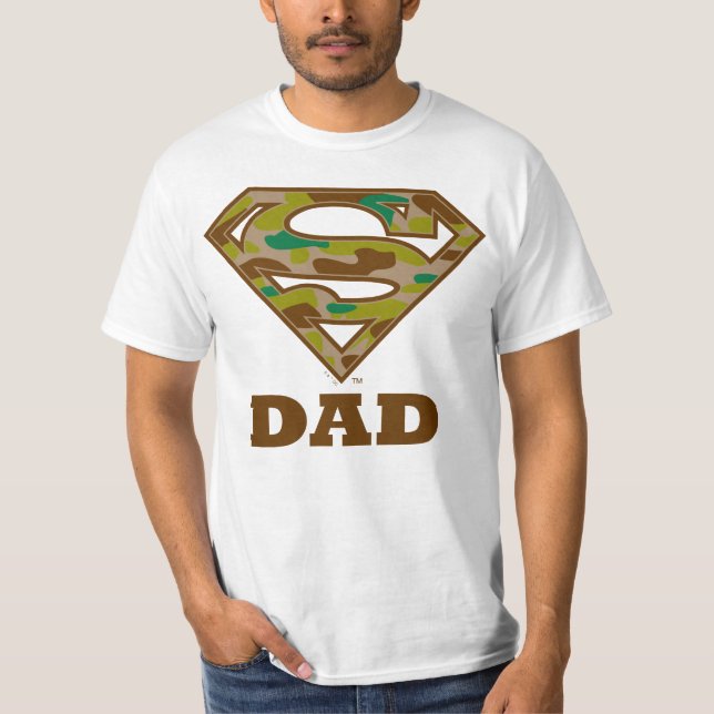 Camouflage Super Vater T-Shirt (Vorderseite)