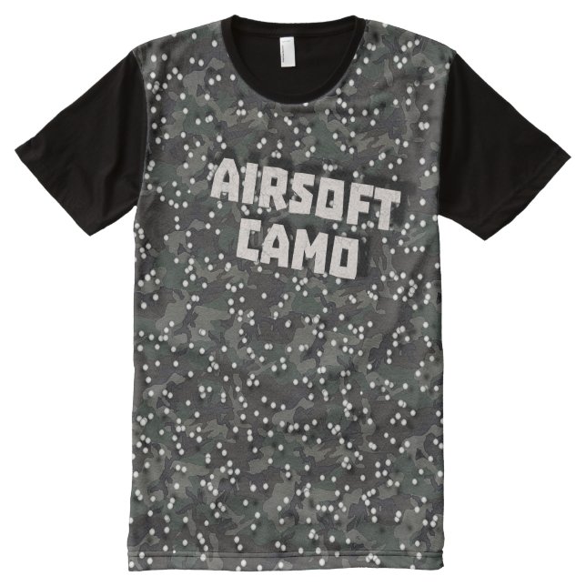 CAMOUFLAGE T-Shirt MIT BEDRUCKBARER VORDERSEITE (Vorderseite)