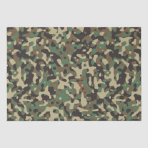 Camouflage Tarnmuster Seidenpapier