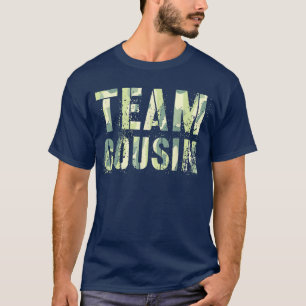 Camouflage TEAM COUSIN Funny Oma Granddad Bildung T-Shirt