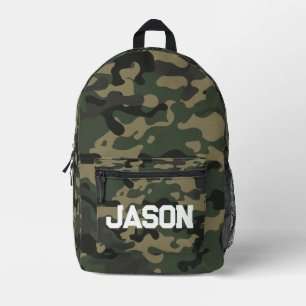 Camouflage Texture Individuelle Name Backpack Bedruckter Rucksack