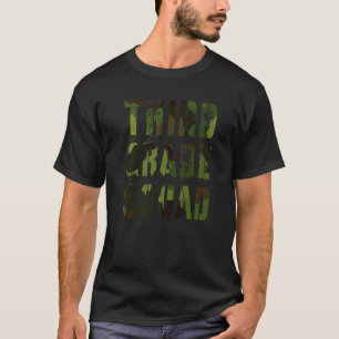 Camouflage Third Grade Squad Lehrer Hallo 3. Grade T-Shirt