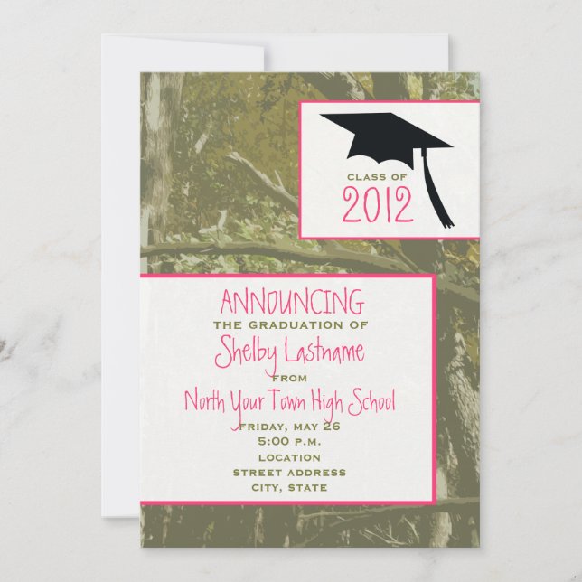 Camouflage u. zacken Abschluss-Mitteilung 2012 aus Einladung (Vorderseite)