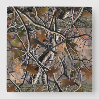 Camouflage Uhr, die im Haus wie keine anderen verm Quadratische Wanduhr